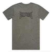 ATTICA ‘MENTAL’ TEE - Moss Stone Wash
