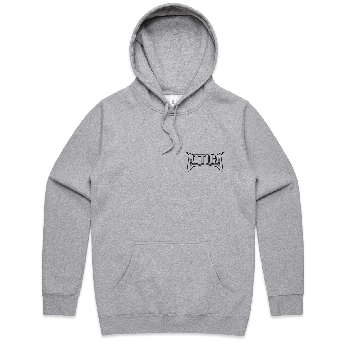 🎁 ATTICA ‘MENTAL’ Hooded Jumper - Grey Marle (50% off)