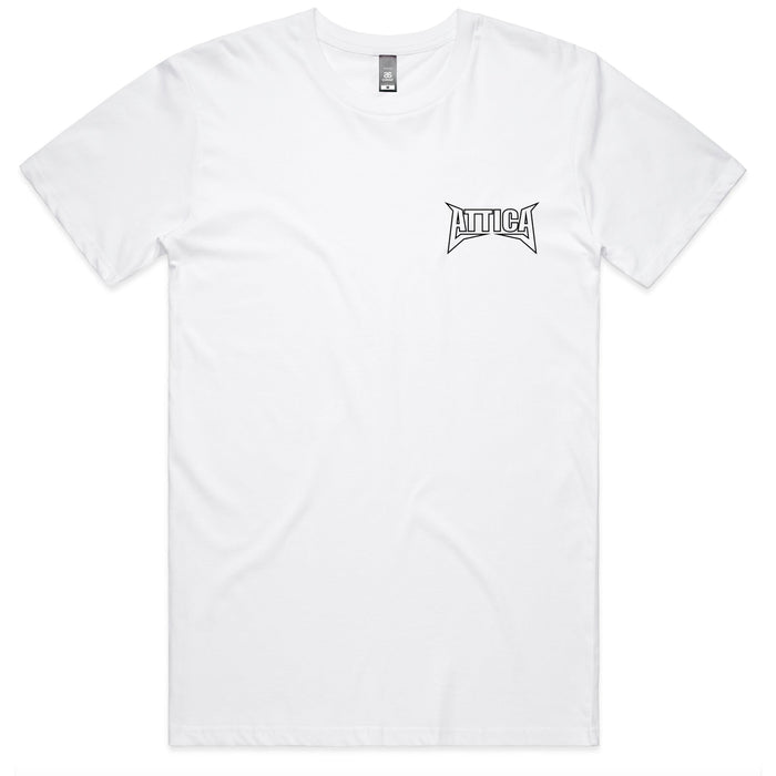 🎁 ATTICA ‘MENTAL’ TEE - White (50% off)