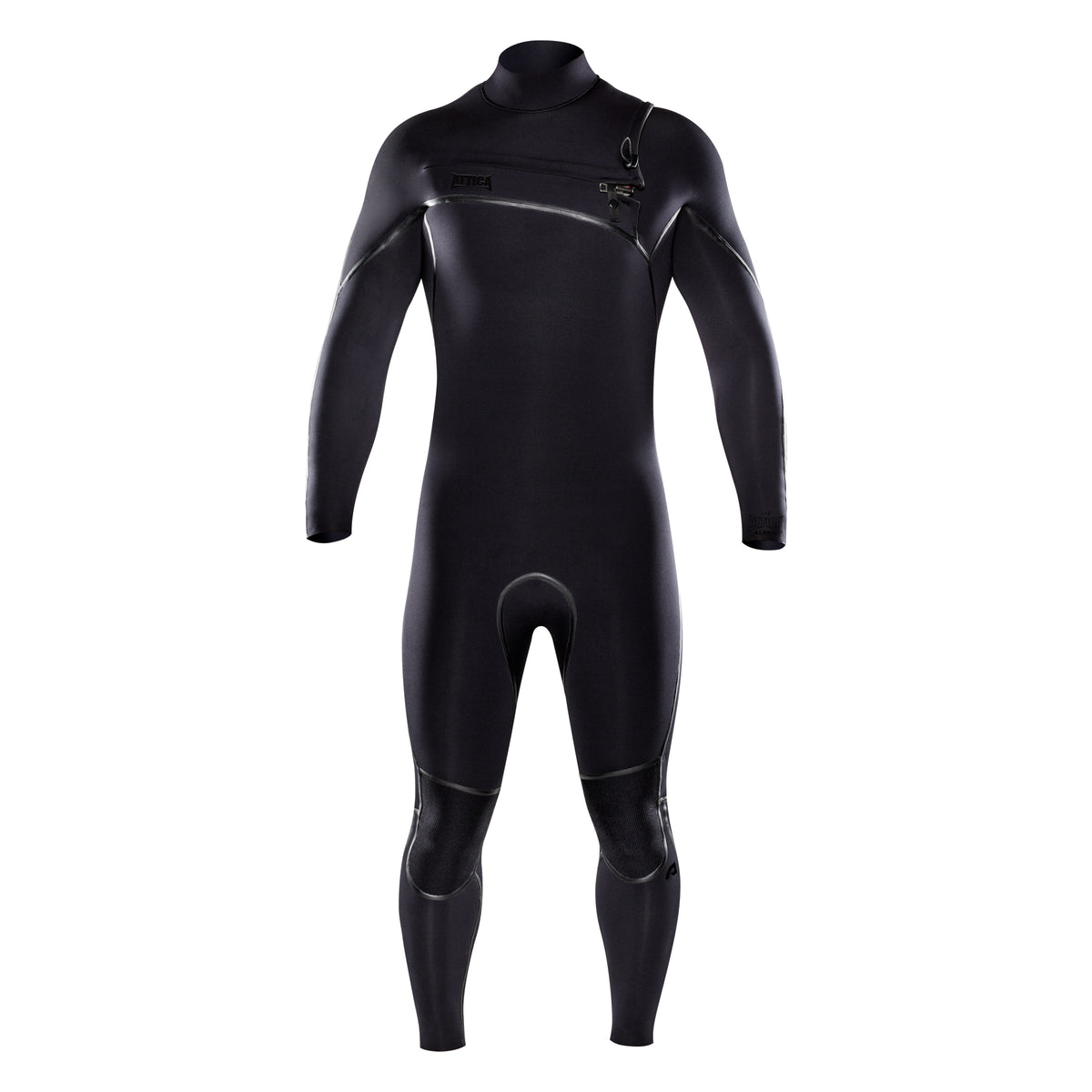 Attica ALPHA Chest Zip 4/3mm Steamer - BLACK / BLACK