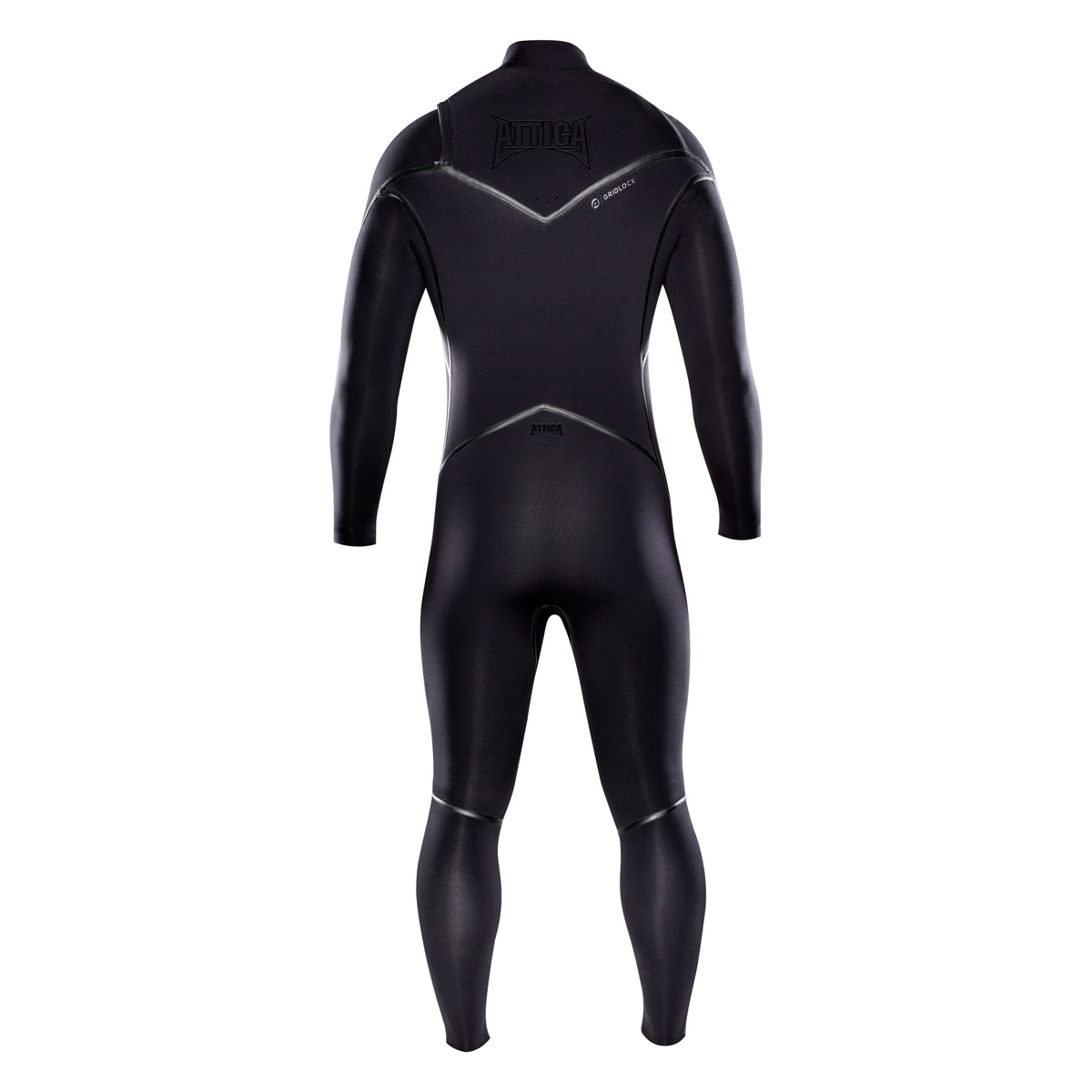 Attica ALPHA Chest Zip 4/3mm Steamer - BLACK / BLACK