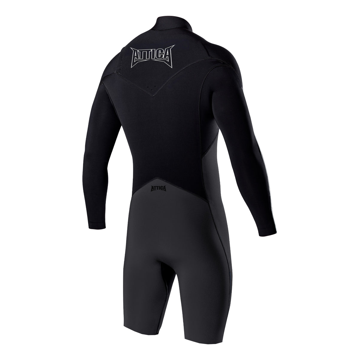 Attica OMEGA Long Sleeve Chest Zip 2/2mm Spring - GRAPHITE / BLACK