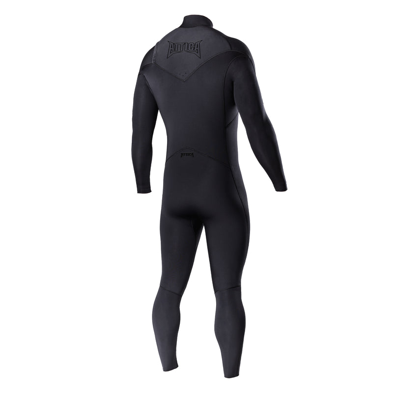 Attica OMEGA Chest Zip 3/2mm Steamer - BLACK NOIR