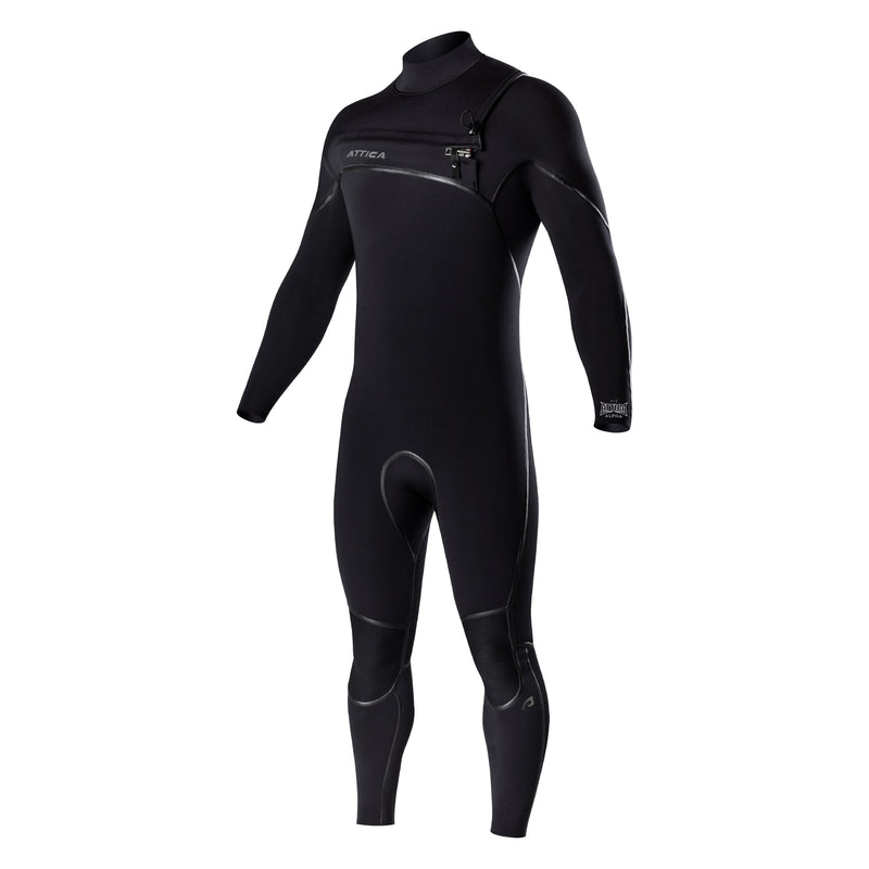 ALPHA Chest Zip 4/3mm Steamer - BLACK / SILVER