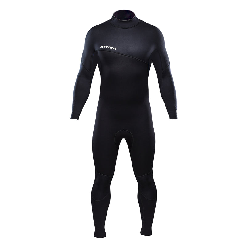 DELTA Longsleeve Back Zip 3/2mm Steamer - BLACK