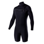 OMEGA Long Sleeve Chest Zip 2/2mm Spring - BLACK / BLACK
