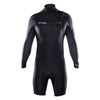 OMEGA Long Sleeve Chest Zip 2/2mm Spring - BLACK / SILVER