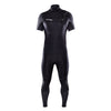 OMEGA Chest Zip 3/2mm Short Sleeve Steamer - BLACK / WHITE