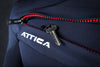 OMEGA Long Sleeve Chest Zip 2/2mm Spring - BLACK / WHITE - ATTICA Wetsuits